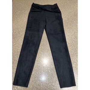 Zara Basic Collection Black Velvet Twist Front Pant Sz Small